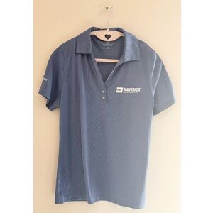 5/$15 MUST BUNDLE Maverick Boat Company Women's Blue Polo Shirt